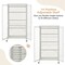 Costway Storage Wardrobe Cabinet Mobile Armoire Closet with Hanging Rod & Adjustable Shelf